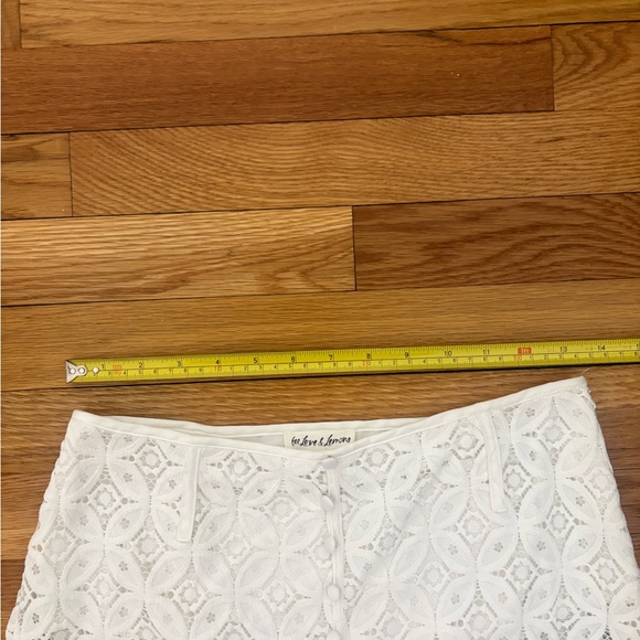 For Love And Lemons women’s Charmaine Sheer Lace Midi Skirt Size M - Picture 11 of 13